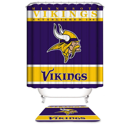 Football Team Flag Minnesota Vikings Shower Curtain