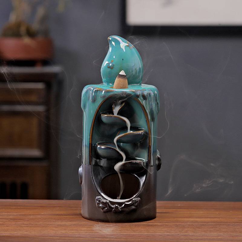 Reverse Smoke Candle Incense Burner