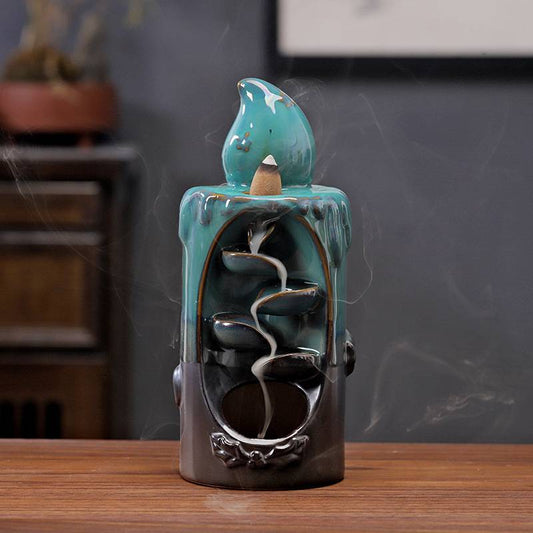 Reverse Smoke Candle Incense Burner