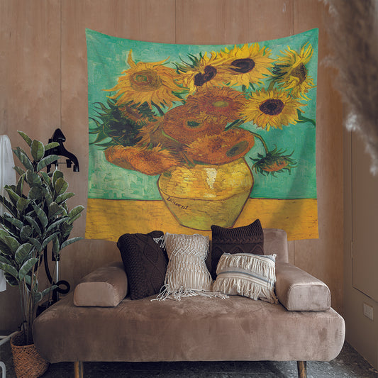 Van Gogh Sunflower Tapestry for Bedroom Living Room Decor | Van Gogh Sunflowers Wall Tapestry