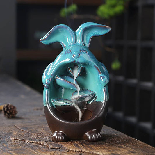 Rabbit Backflow Incense Burner