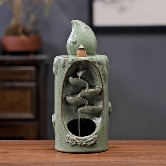 Reverse Smoke Candle Incense Burner