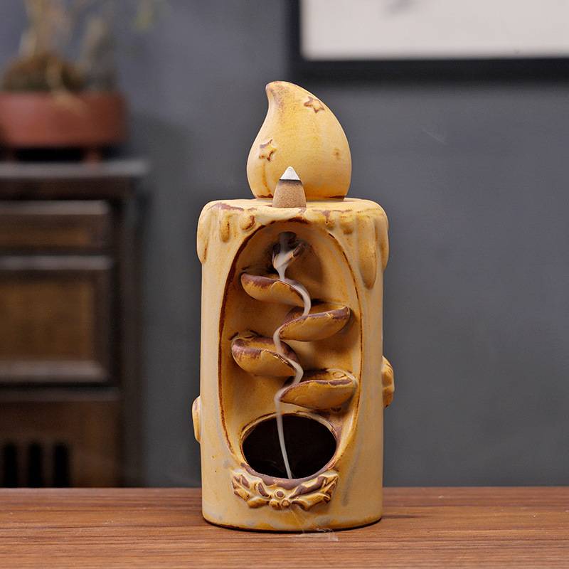 Reverse Smoke Candle Incense Burner
