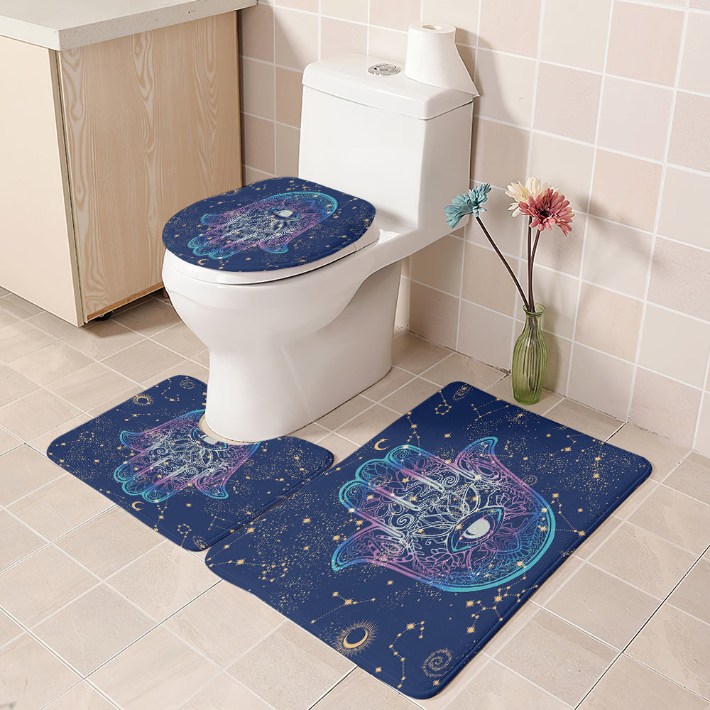 Astrology Hamsa Hand of Fatima Shower Curtain | Astrology Hand of Fatima Shower Curtain
