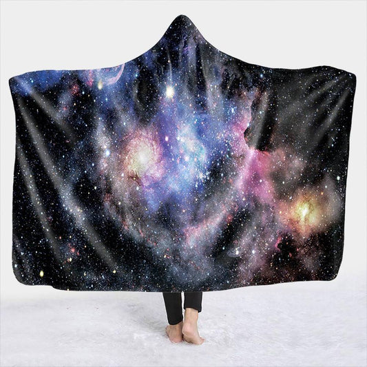 Galaxy Hooded Blanket | Galaxy Hoodie Blanket