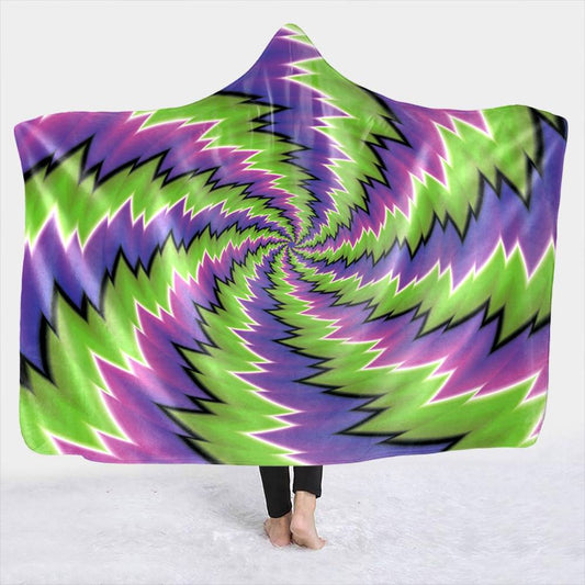 7 Trippy Styles Psychedelic Hooded Blanket | Trippy Hooded Blanket