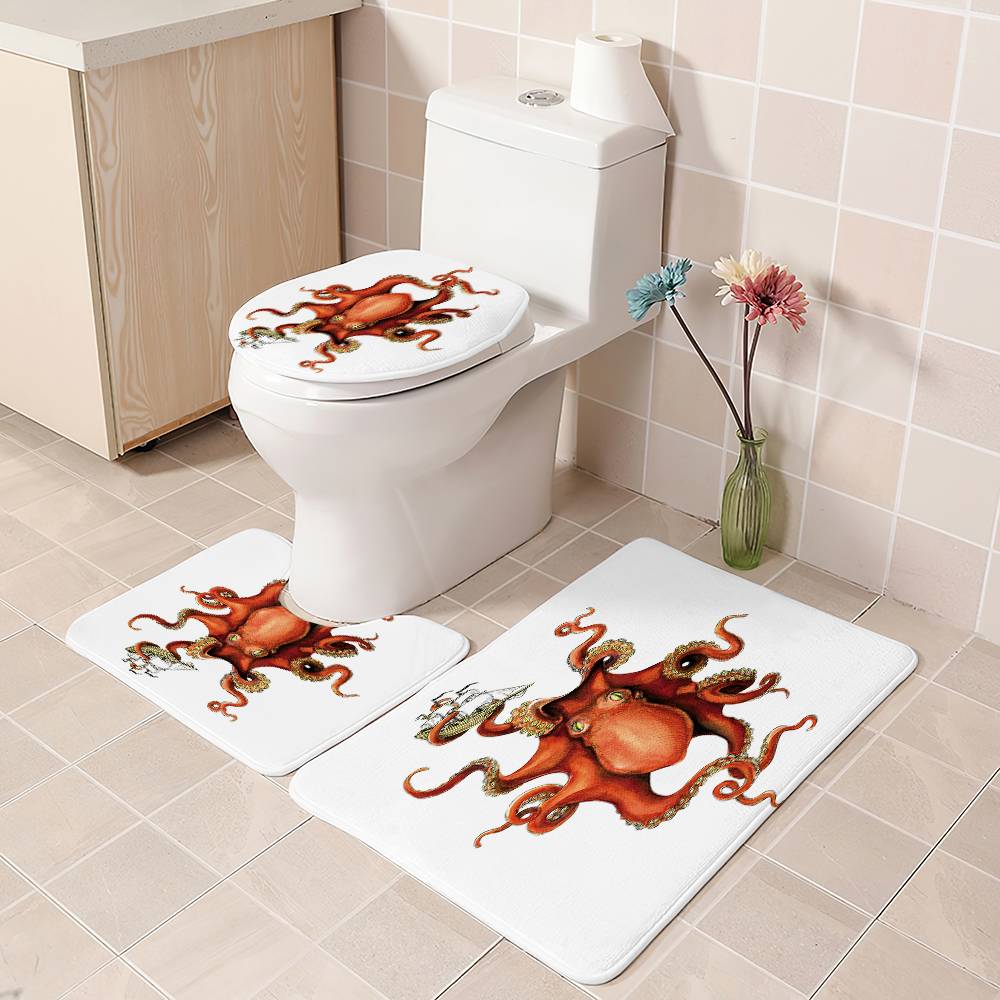 Giant Octopus The Kraken Shower Curtain