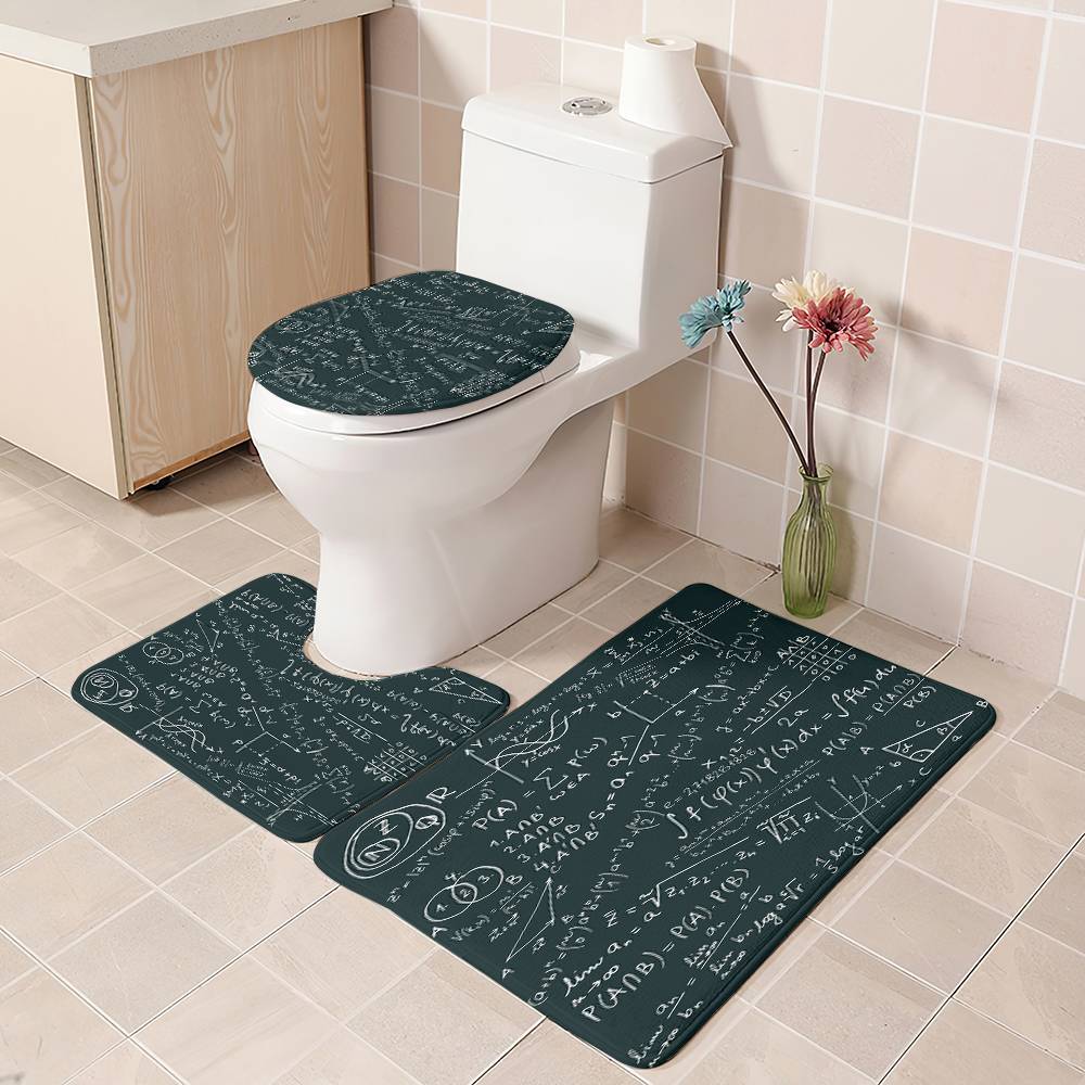 Science Geek Mathematical Formula Math Shower Curtain | Mathematical Formula Shower Curtain