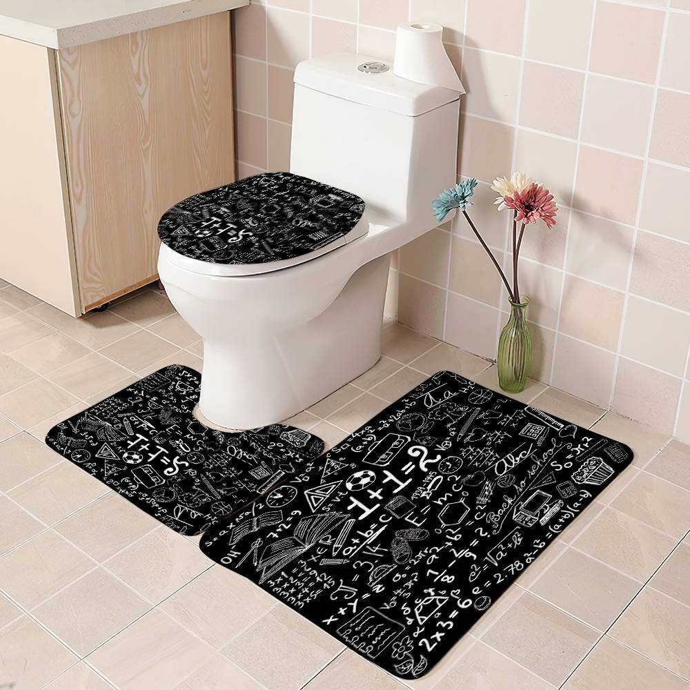 Math Chemical Scientific Formula Shower Curtain | Chemical Math Formula Bathroom Curtain