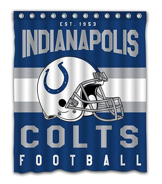 Football Team Helmet Flag Indiana Indianapolis Colts Shower Curtain