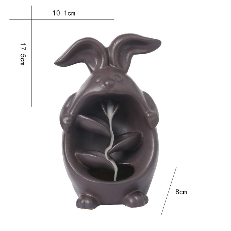 Rabbit Backflow Incense Burner