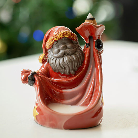 Christmas Santa Backflow Incense Burner