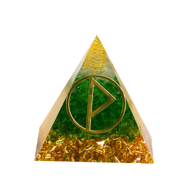 24 Rune Symbols Orgone Pyramid for Divination