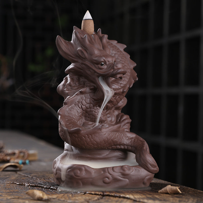 Reverse Smoke Chinese Dragon Incense Burner | Chinese Dragon Backflow Incense Burner