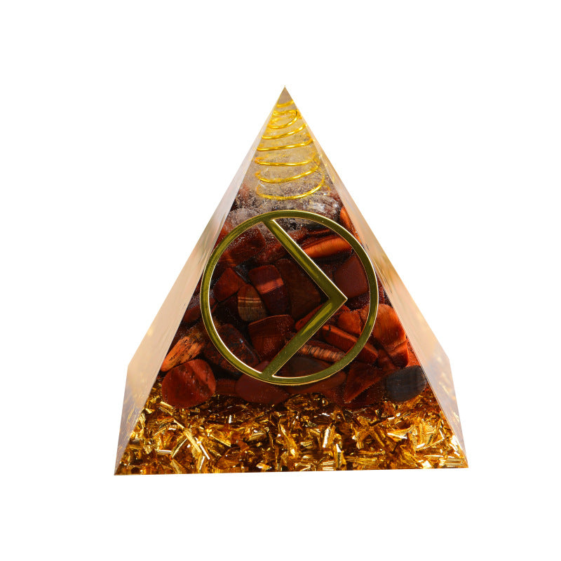 24 Rune Symbols Orgone Pyramid for Divination