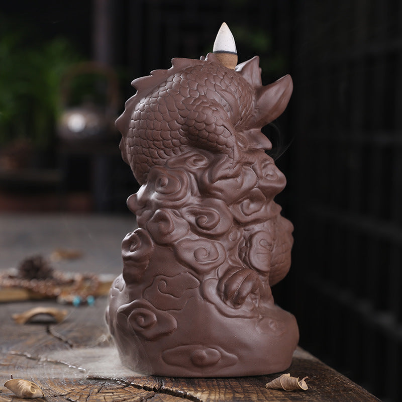 Reverse Smoke Chinese Dragon Incense Burner | Chinese Dragon Backflow Incense Burner