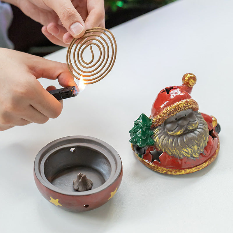 Christmas Bell Incense Coil Burner