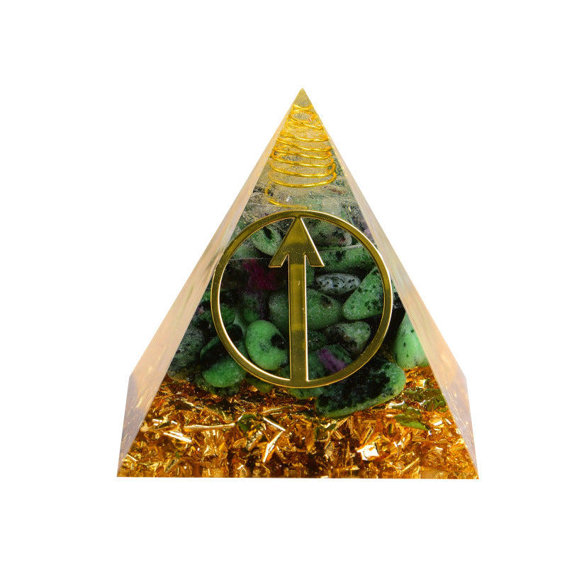 24 Rune Symbols Orgone Pyramid for Divination