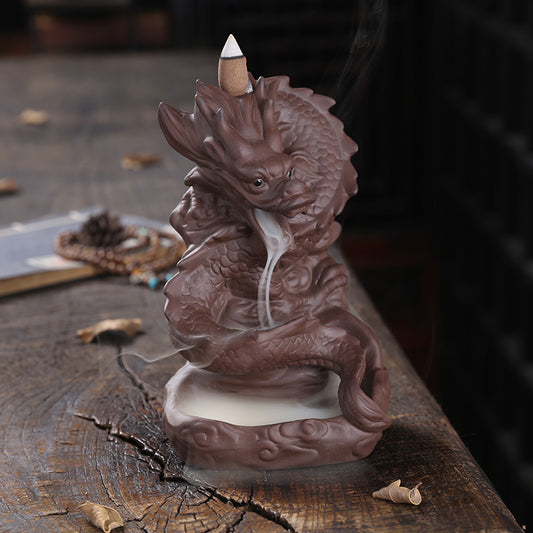 Reverse Smoke Chinese Dragon Incense Burner | Chinese Dragon Backflow Incense Burner