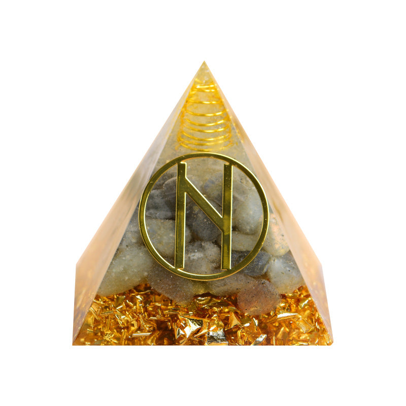 24 Rune Symbols Orgone Pyramid for Divination