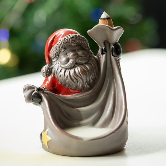 Christmas Santa Backflow Incense Burner
