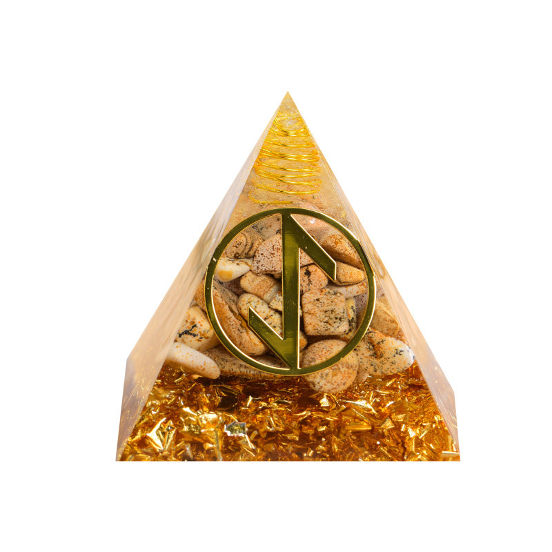 24 Rune Symbols Orgone Pyramid for Divination