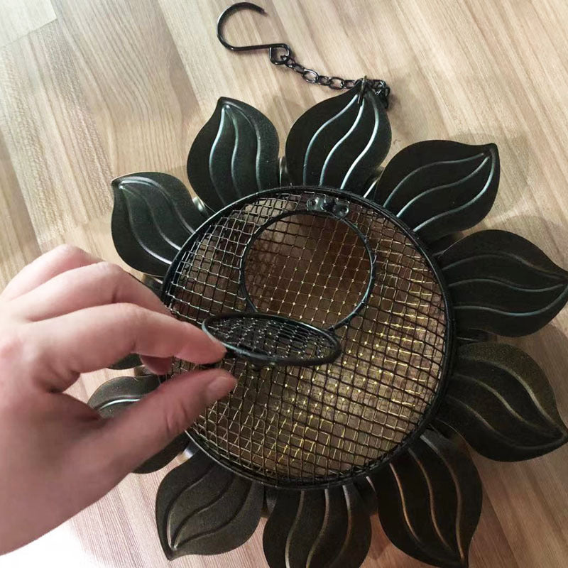Hanging Sunflower Shaped Bird Feeder with Mesh | Hanging Sunflower Shaped Bird Feeder