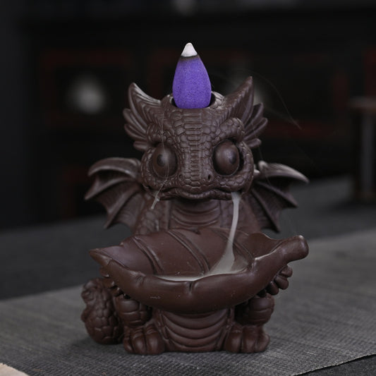 Cute Baby Dragon Backflow Incense Burner | Baby Dragon Waterfall Incense Burner