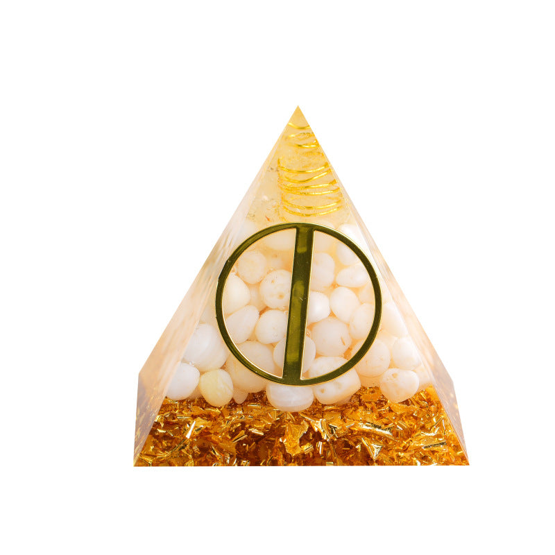 24 Rune Symbols Orgone Pyramid for Divination