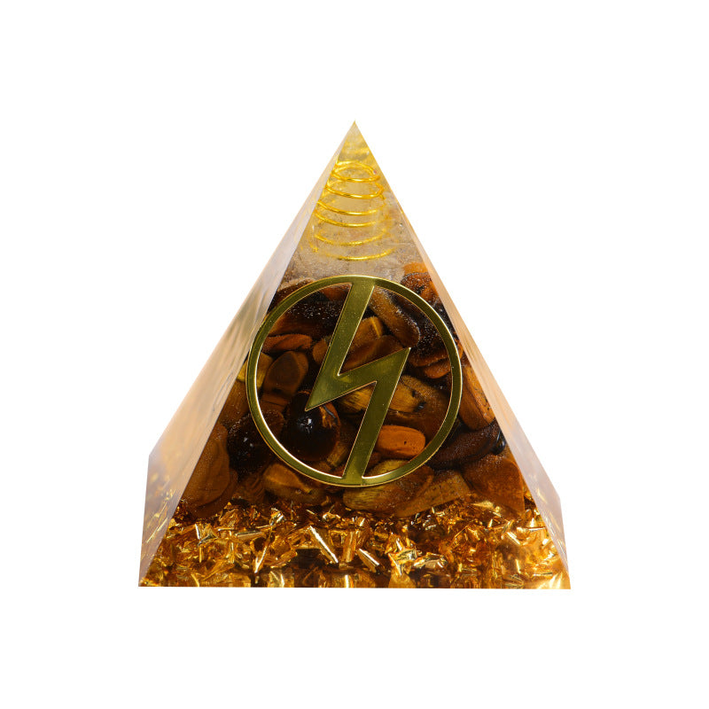 24 Rune Symbols Orgone Pyramid for Divination