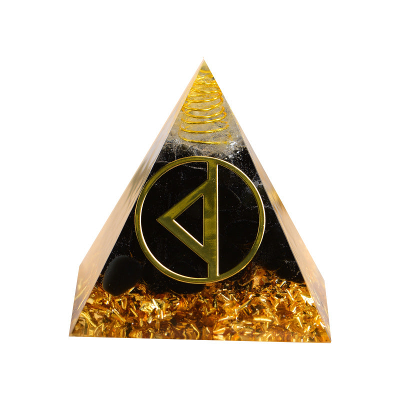 24 Rune Symbols Orgone Pyramid for Divination