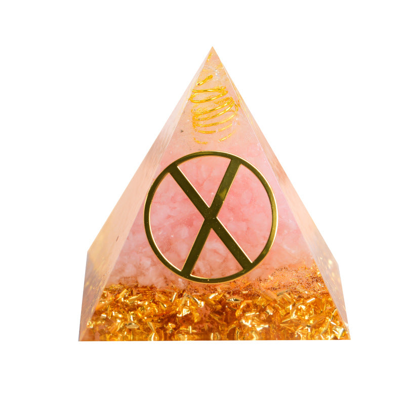 24 Rune Symbols Orgone Pyramid for Divination