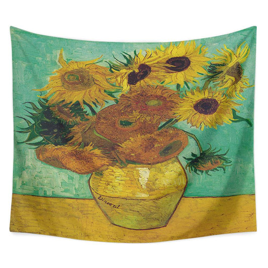 Van Gogh Sunflower Tapestry for Bedroom Living Room Decor | Van Gogh Sunflowers Wall Tapestry
