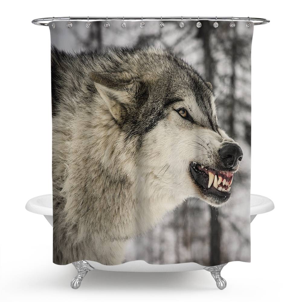 Wolf Shower Curtains