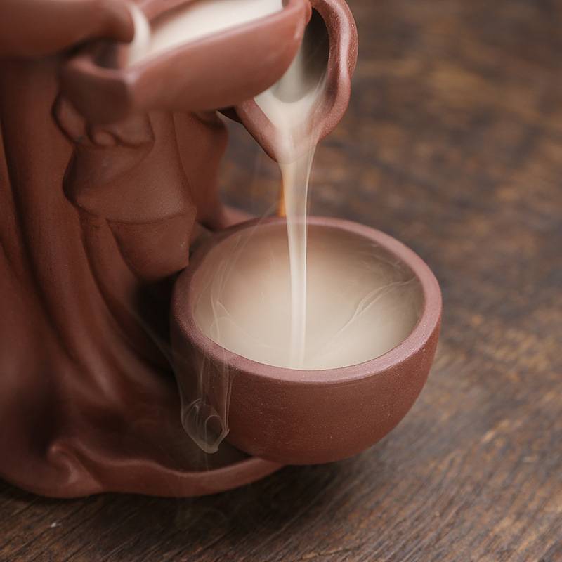 Beauty Pour Milk Backflow Incense Burner with Stick Holder