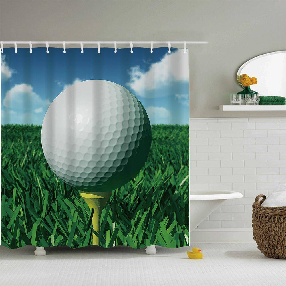 Golf Tee Ball Close-up Golf Sport Shower Curtain