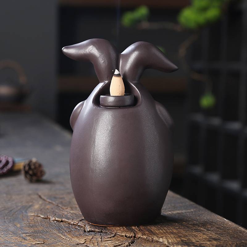 Rabbit Backflow Incense Burner