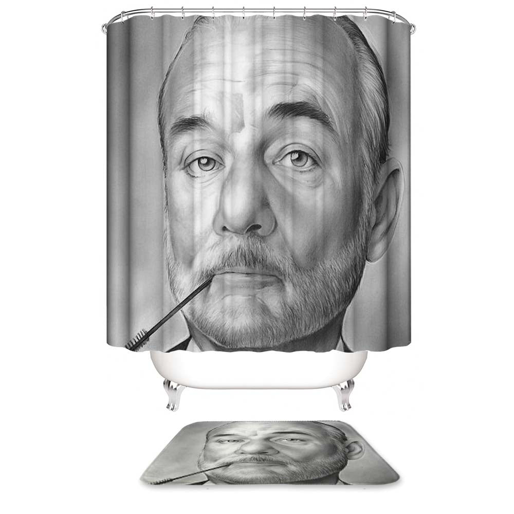 Bill Murray Sketch Shower Curtain | Bill Murray Shower Curtain