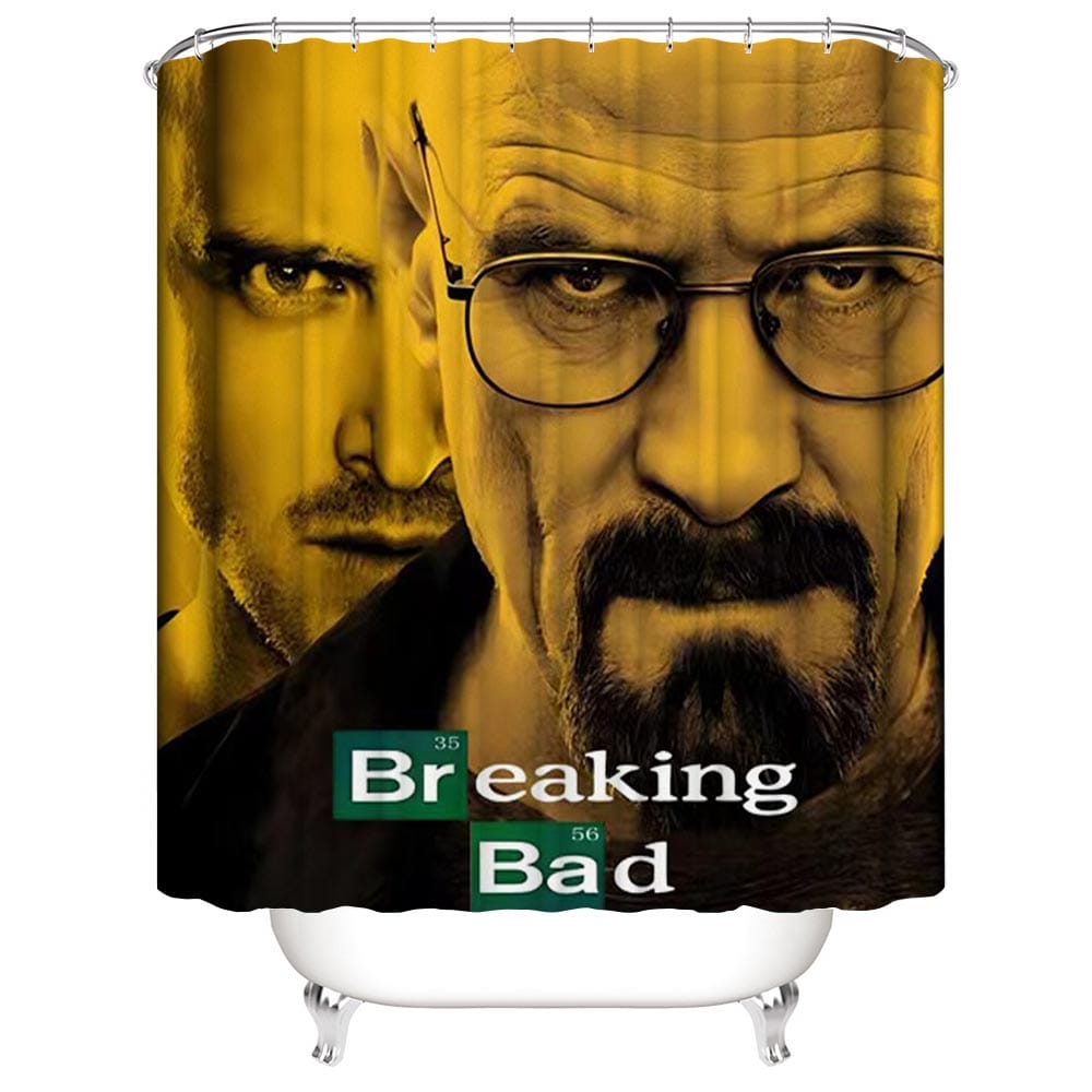 Breaking Bad Shower Curtain | Breaking Bad Tv Poster Shower Curtain