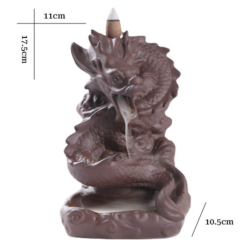 Reverse Smoke Chinese Dragon Incense Burner | Chinese Dragon Backflow Incense Burner