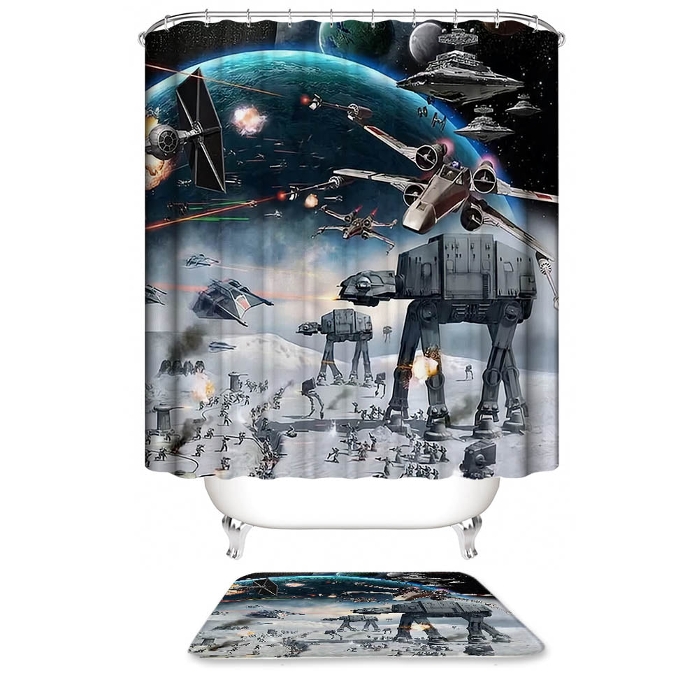 Epic Interplanetary Battle Star Wars Shower Curtain