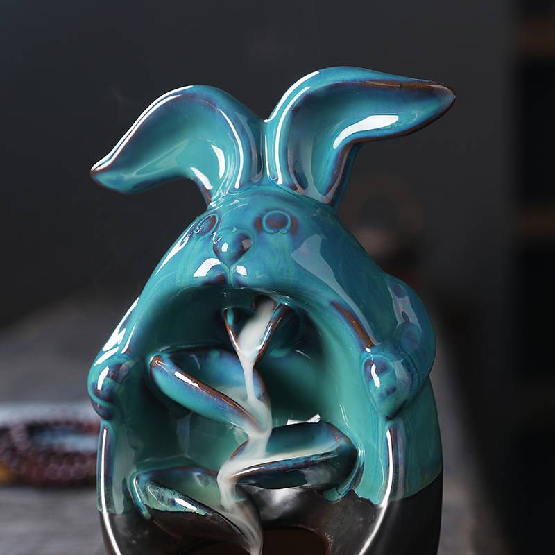 Rabbit Backflow Incense Burner