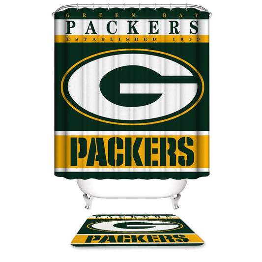 Football Team Flag Wisconsin Green Bay Packers Shower Curtain