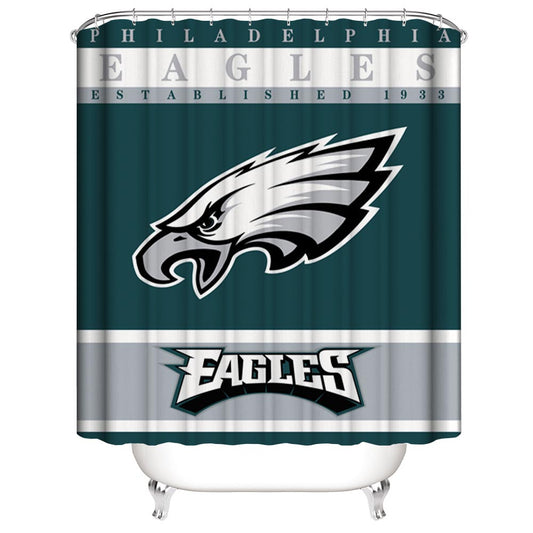 Football Team Sport Flag The Eagles Team Shower CurtainPhiladelphia Eagles Shower Curtain, Philadelphia Football Team Bathroom Decor
