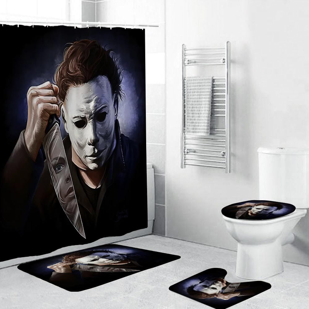 Halloween Film Michael Myers Shower Curtain | Halloween Movie Shower Curtain