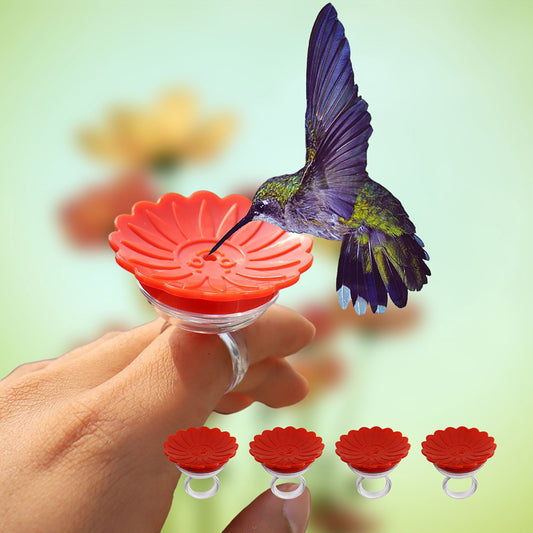 Flower Shaped Hummingbird Ring Feeder | Finger Ring Hummingbird Feeder