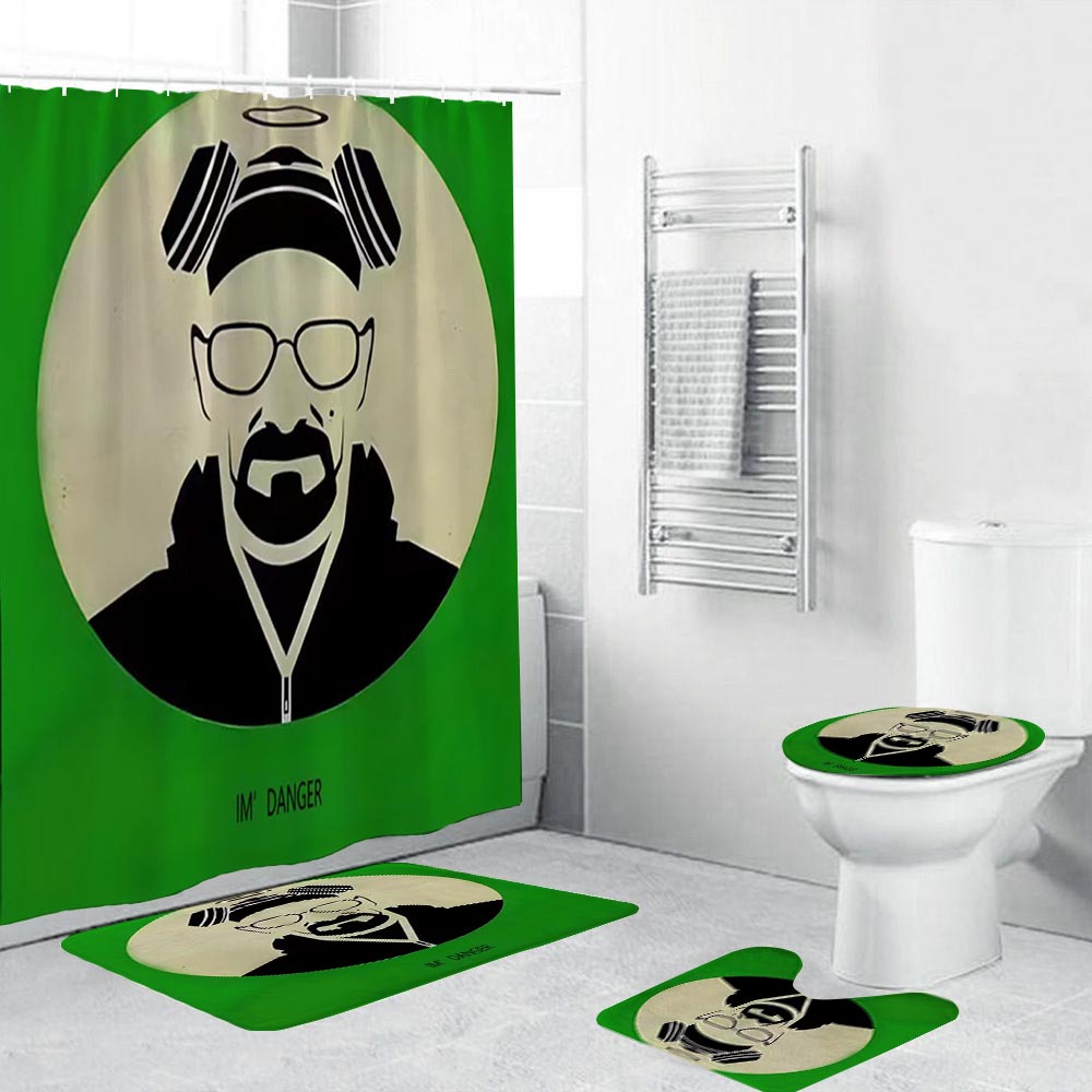 IM Danger Breaking Bad Art Poster Walter White Shower Curtain | Im Danger Walter White Shower Curtain