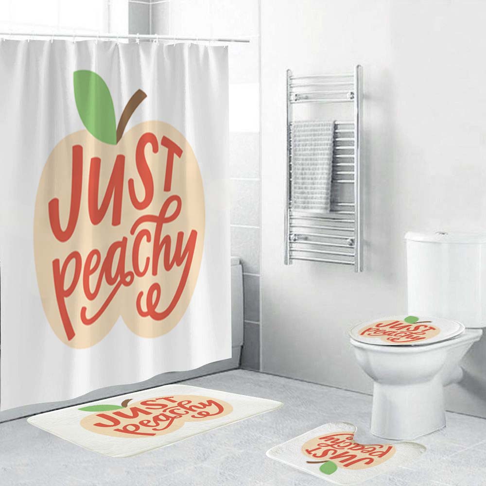 Just Peachy Shower Curtain | Just Peachy Shower Curtain