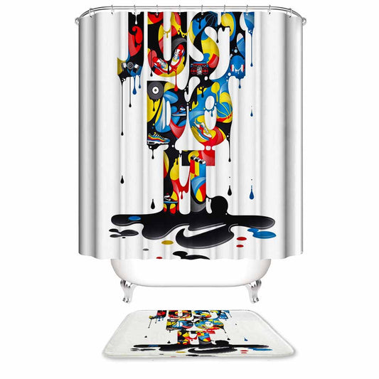 Sport Saying Just Do It Shower Curtain