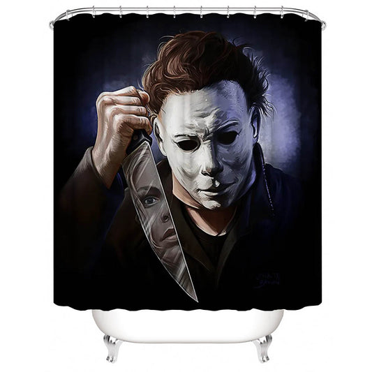 Halloween Film Michael Myers Shower Curtain | Halloween Movie Shower Curtain
